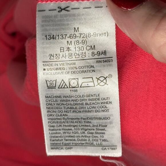 Gap Kids | Disney Mickey Mouse "Work It Out" Graphic Tee | Red | (M 8-9Y) - Picture 10 of 11